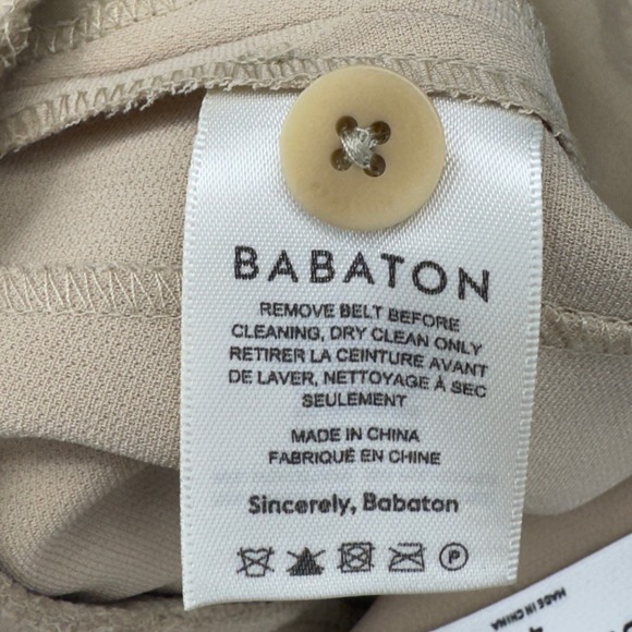 Babaton Aritzia Power Pants Wide Leg Belted High Rise Trousers Size 4 - Picture 7 of 13